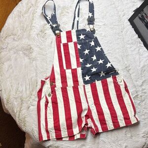 Chubbies Red, White, and Blue Star Jean Shorts